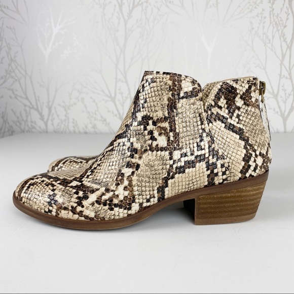 MICHAEL by MICHAEL SHANNON Nadya Reptile Snakeskin Print Bootie Boots 6 - Picture 4 of 11
